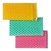 Innovative Dish Washing Net Cloths / Scourer - 100% Odor Free / Quick Dry - No More Sponges with Mildew Smell - Perfect Scrubber for Washing Dishes - 11 by 11 inches - 3PCS - Yellow/Green/Pink