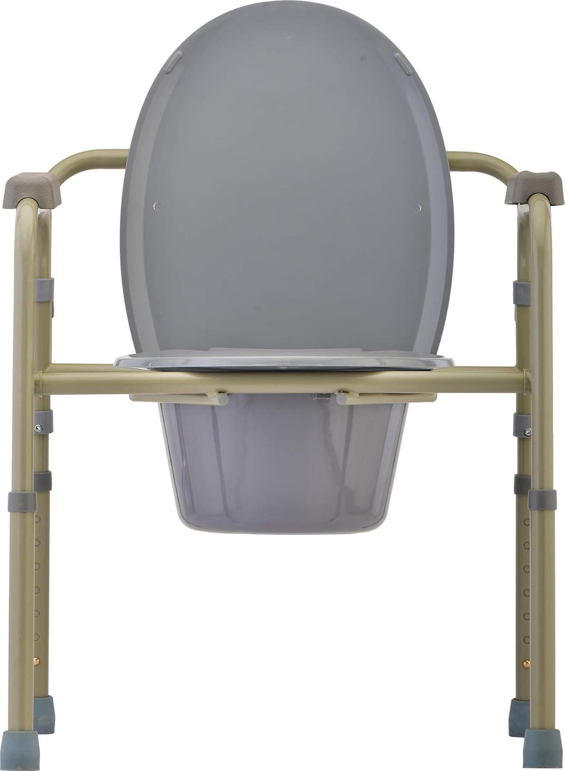 NOVA Folding Commode, Over Toilet and Bedside Commode, Comes with Splash Guard/Bucket/Lid: Health & Personal Care