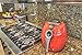 Avalon Bay, AB-Airfryer100R, Hot Air Fryer with Manual Controls, Compact Sized, 3.7 Quart Capacity, Red, Black