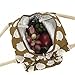 A Little Lemon Cute Reusable Cotton Lunch Bag Insulated Lunch Tote Soft Bento Cooler Bag (Brown Hedgehog)