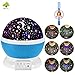 3 Modes Rotating Star Light Projector, 4LED Romantic Night Lamp Projection, Cosmos Star Sky Moon Lamp Projector for Kids Baby Bedroom, Christmas Gifts BY Noza Tec