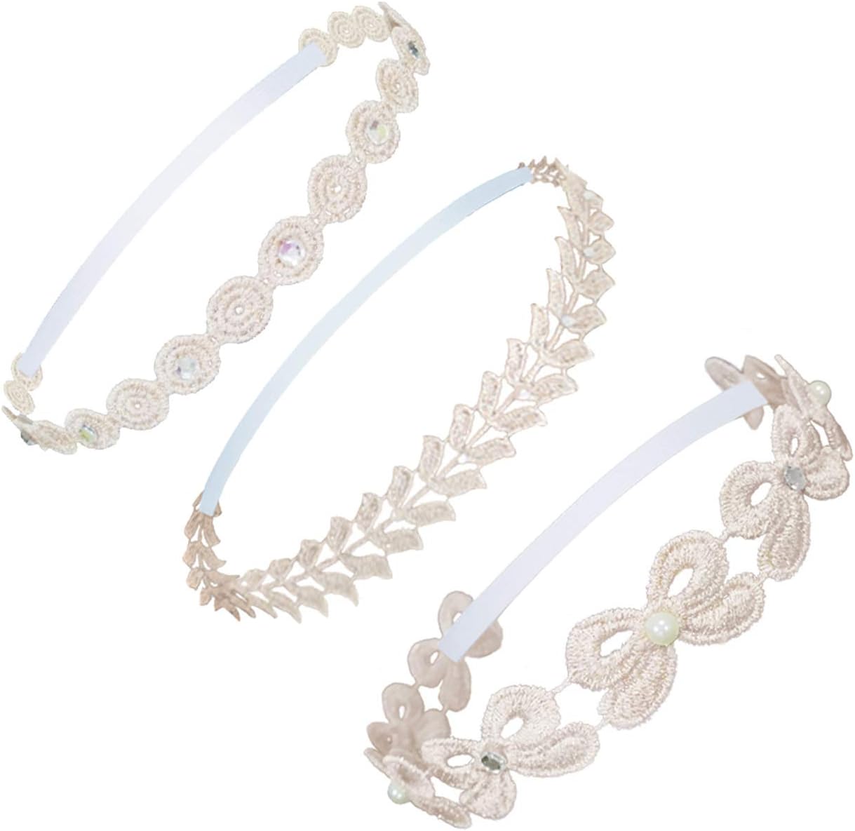 Jmitha Baby Girls Kids Turban Hair Band / Headband, 3 Pieces, Baby Accessories, Baby Gifts and Christening