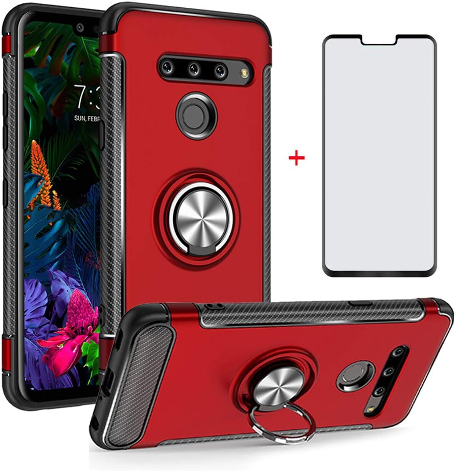 Phone Case for LG G8 ThinQ with Tempered Glass Screen
