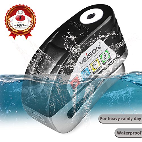 image for VEISON Acekit Brake Disc Lock 6MM Lock Pin with Remind Cable for Motor