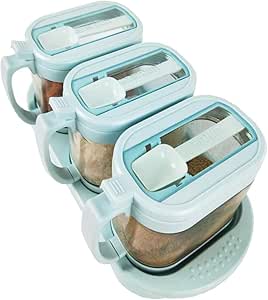 BQP Caja de condimentos acrílicos Gourmet hermética ...