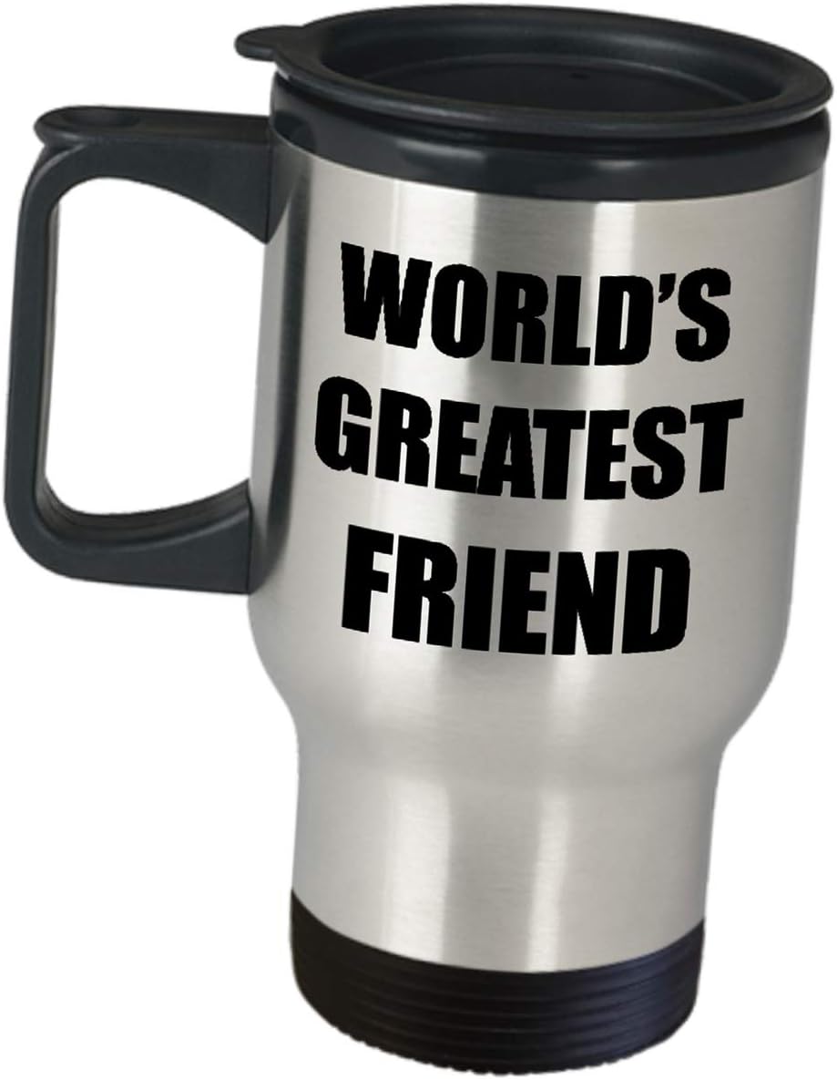 Amazon Com Gifts For Worlds Greatest Friend Travel Mug Coffee Tumbler National Friendship Day Best Friends Special Close Long Distance Bff Bestie Cute Appreciation Idea Thank You Thoughtful Her Him Kitchen
