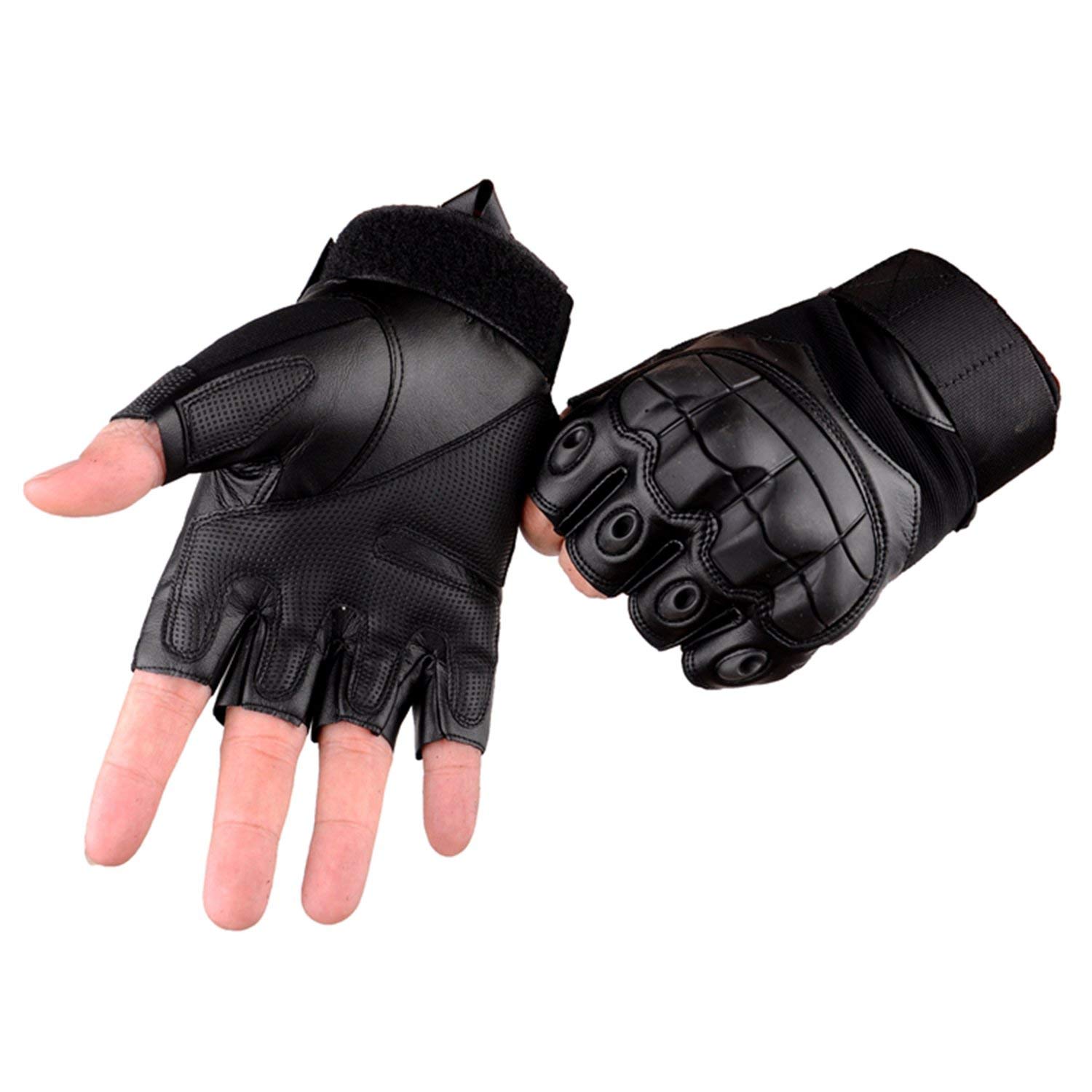 fingerless tactical shooting gloves