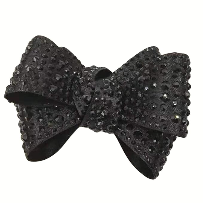 La Loria Damen 2 Schuhclips -Mariposa- in Schwarz, Schuhschmuck Brosche