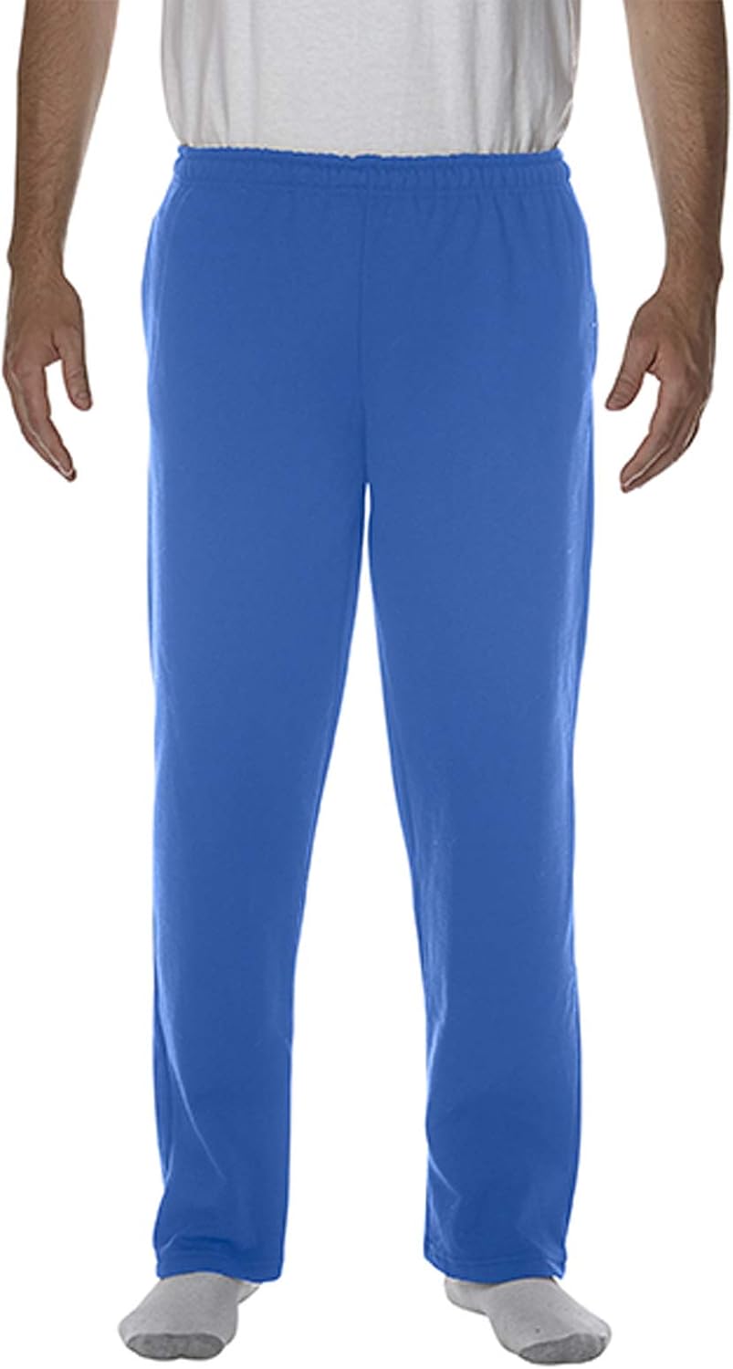 GILDAN Men's Open Bottom Sweatpant with Pockets Pants Amazon.co.uk