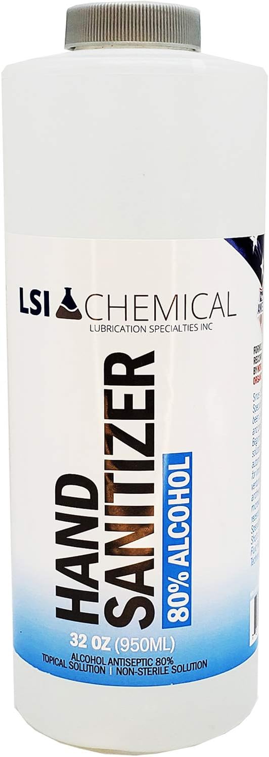 LSI Chemical Alcohol 80% Hand Sanitizer (Non-Gel) - 32 OZ