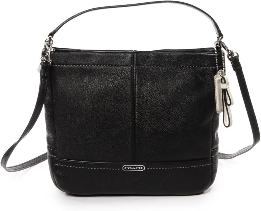Coach Park Leather Mini Duffle Crossbody Bag 49160 Black Handbags