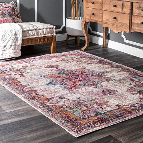 Nuloom Flannery Vintage Medallion Runner Rug, 2 X 8, Rust