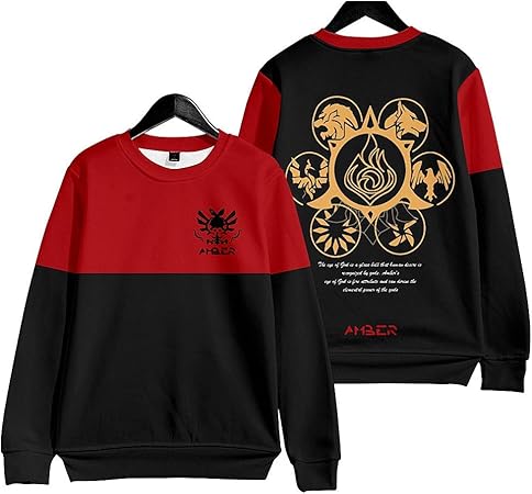Amazon 原神 周辺 Tシャツ 長袖パーカー フード付きコート ファッション カジュアル スウエット スポーツウエア コスプレ衣装 ハロウィン クリスマス プレゼント 祭り アニメ アンバー Tシャツ 2xs コスプレ 仮装 通販