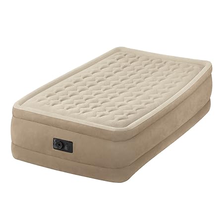 Intex Matratze, Elektrisch aufblasbar, für 1 Person, Ultra Plush, Fiber-tech-Technologie
