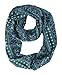 Peach Couture Womens Scarves Bohemian Scarf Tribal Scarf Aztec Scarf Blue Scarf Infinity Scarf Circle Scarf Teal