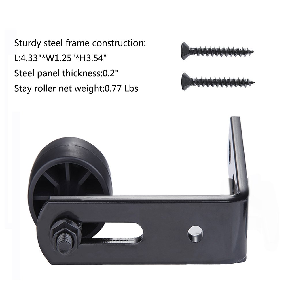 Commercial Door Hardware Hetai Heavy Stay Roller Adjustable Bottom Guide Roller Wall Mounted