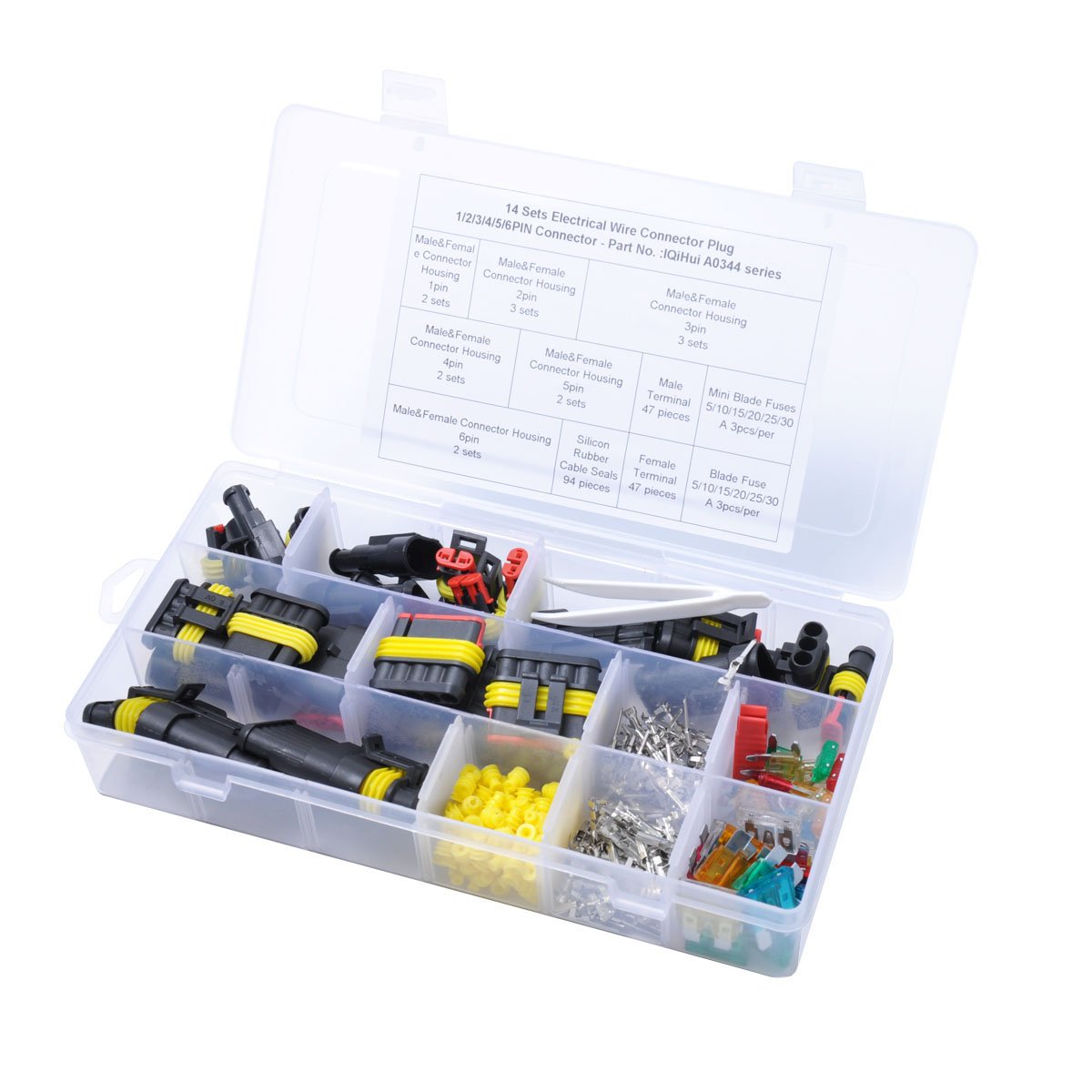 限定価格セール Winomo車electricワイヤコネクタセットコネクタ絶縁配線端子熱収縮クイックロックワイヤハーネスソケット B07bqp7rs7 最新情報 Test Itsl Be