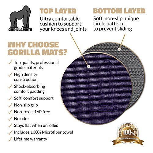 Premium Extra Large Yoga Mat - 9' x 6' x 8mm Extra Thick & Comfortable, Non-Toxic, Non-Slip, Barefoot Exercise Mat - Yoga, Stretching, Cardio Workout Mats for Home Gym Flooring (108" Long x 72" Wide)