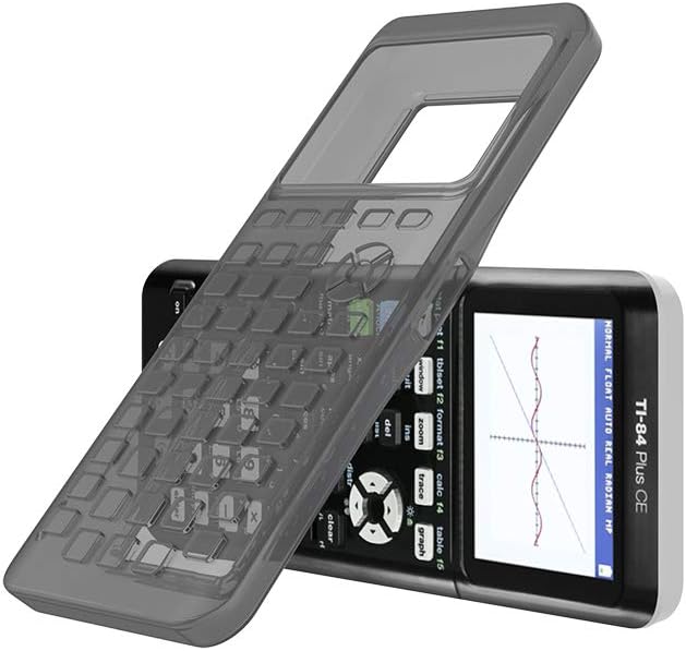 Clear Black Replacement Case Cover Compatible With Texas Instruments Ti 84 Graphing Calculator Silicon Skin Protective Anti Scretch Cases For Ti 84 Plus Silicone Case For Ti 84 Plus Ce Calculator Office Electronics Accessories