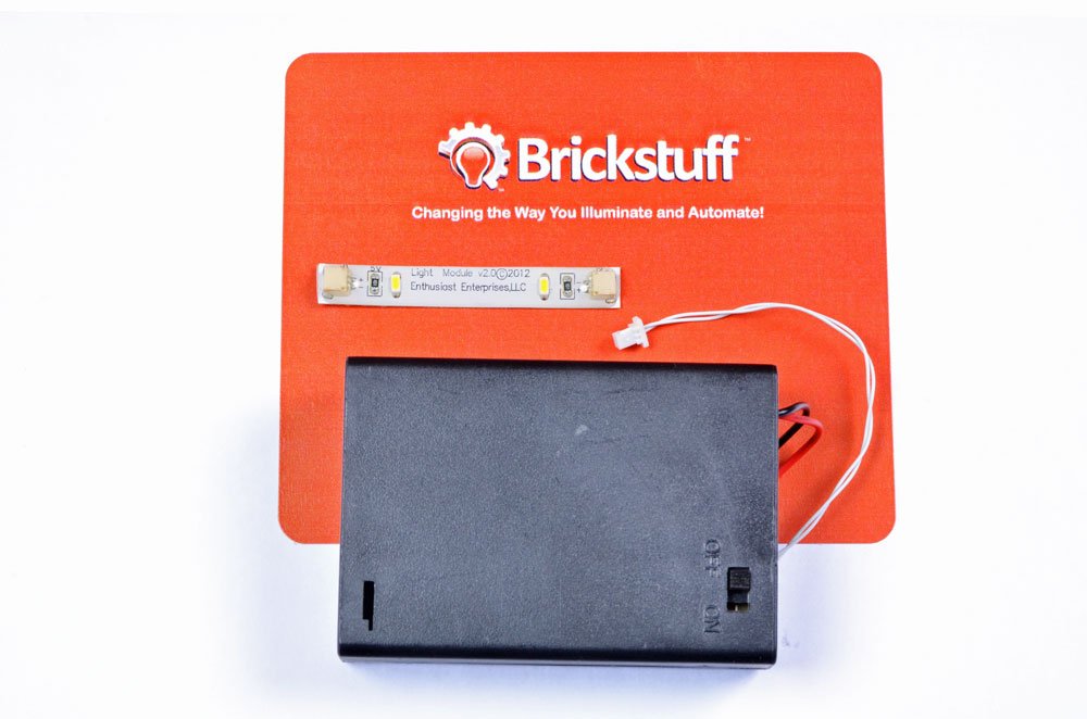 Brickstuff 3 x AA Battery Pack with On/Off Switch for The Brickstuff Lego Lighting System - SEED01