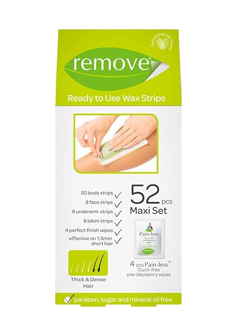 Buy Remove Wax Strips Maxi Set For Thick Hair 52 Pieces Online