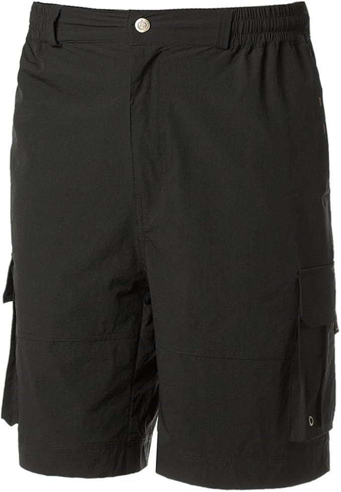 elastic band cargo shorts
