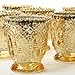 Koyal Wholesale Vintage Glass Candle Holder - Votive Tea Light Candleholders -Décor for Dinner Parties, Holidays, Weddings & Birthdays - 3 x 2.75, Antique Gold (Pack of 6)
