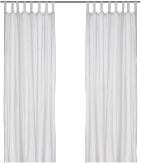 IKEA 2-er Set Gardinen "Wilma" - transparente Gardinenschals mit