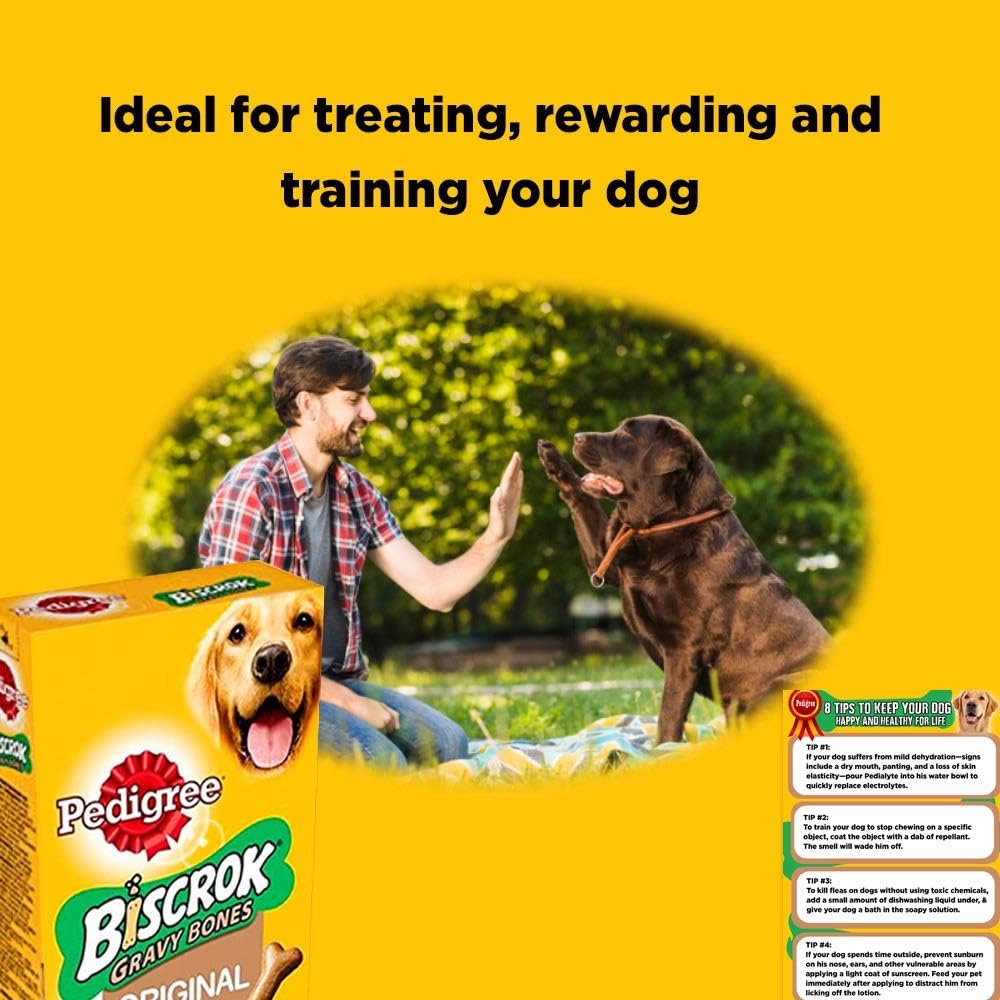 Pedigree Biscrok Gravy Bone Low In Fat Dog Biscuits 400g Dog Treats