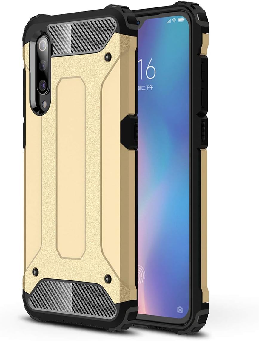 DYIGO Case Compatible with Huawei Y9s,Solid and durable protective cover Four-corner airbag drop-proof mobile phone case(Gold)