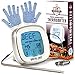 Digital Chef Touch Screen Instant Read Meat Thermometer - Preset Temperatures for Cooking Meat & Food - Doubles as a Digital Countdown Timer - Heat-Resistant Gloves for BBQ and Oven Included
