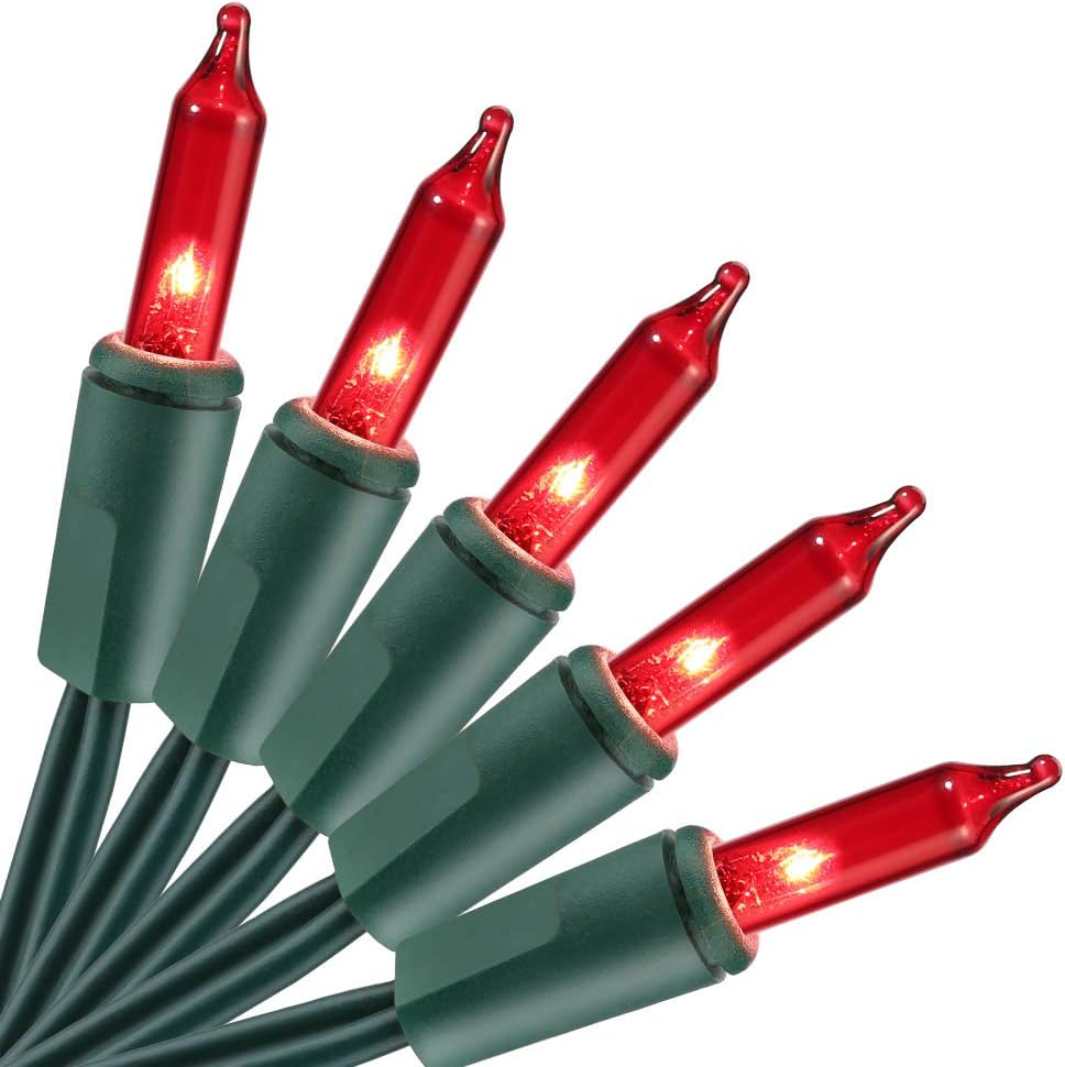 BrizLabs Red Christmas String Lights, 69.6ft 300 Count