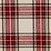 Amazon Brand – Pinzon 160-Gram Plaid Flannel Duvet Cover - King, Cream/Red Plaid - FLDC-BRPL-KG
