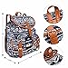 Vbiger Canvas Backpack for Women & Girls Boys Casual Book Bag Sports Daypack (Elephant Blue)