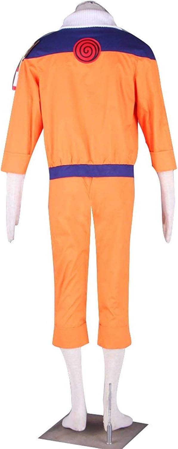 Ourcosplay Uzumaki Men's Cosplay Costume Include Headband 3Pcs (Men US S): Clothing
