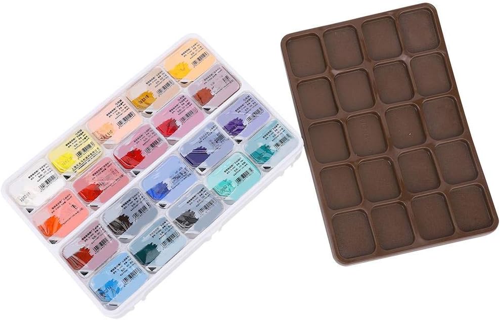 Pasamer 20 Colors Watercolor Pigment 30mL Harmless Gouache Paint Set for Artist Drawing Accessory