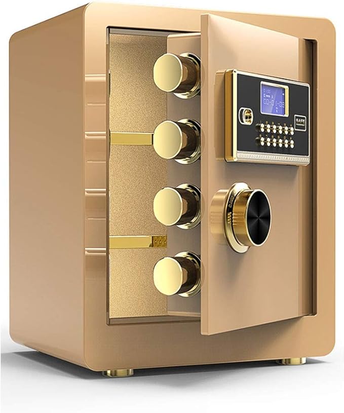 Caja de Seguridad, Cerradura electrónica con Llave de 3 Capas Perno de