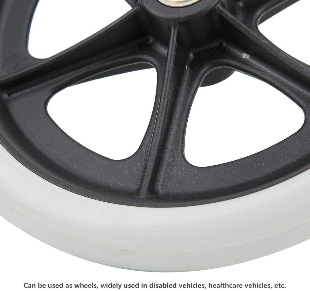 ViaGasaFamido 8 Inch Manual Wheelchair Front Wheels Replacement Parts Disabled Old People Health-care Vehicles Walk Chair Walker Anti-Slip Rubber Wheels - Image 5