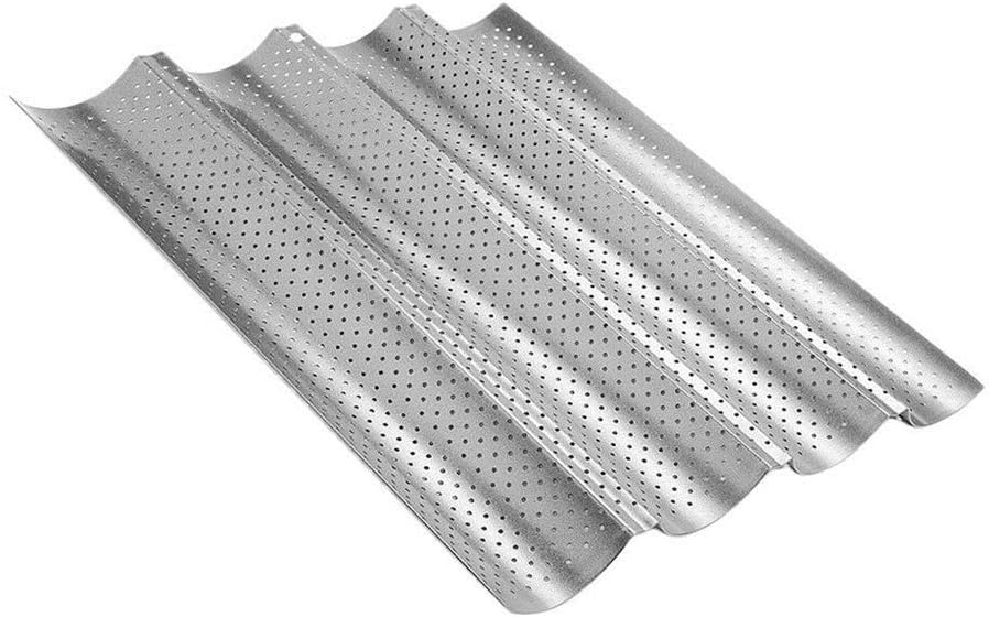 Affordable and Useful French Bread Baking Mold Bread Wave Baking Tray Cake Baguette Mold Pans 2/3/4 Groove Waves Bread Baking Tools-Home Decoration