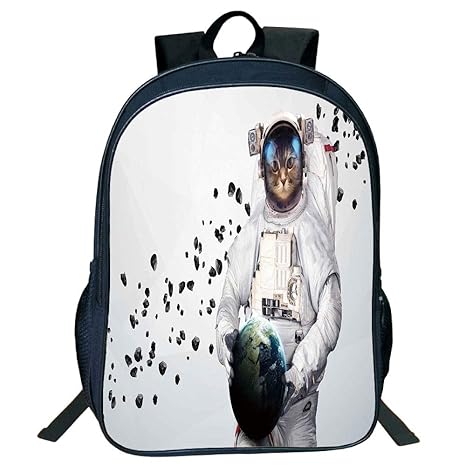 Amazon Com Pictures Print Design Black Double Deck Rucksack