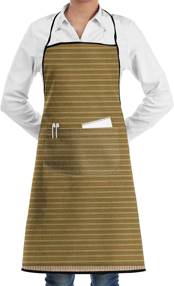 Unisex Premium Chefs Apron Antique Olive Green Adjustable Apron for