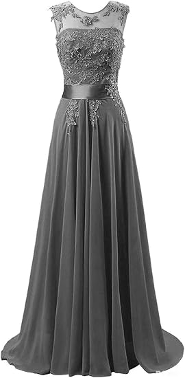 dark grey evening dresses