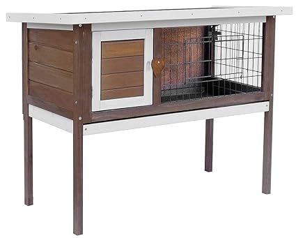 Amazoncom Merax Pet Rabbit Bunny Wood Hutch House No3 Pet Supplies
