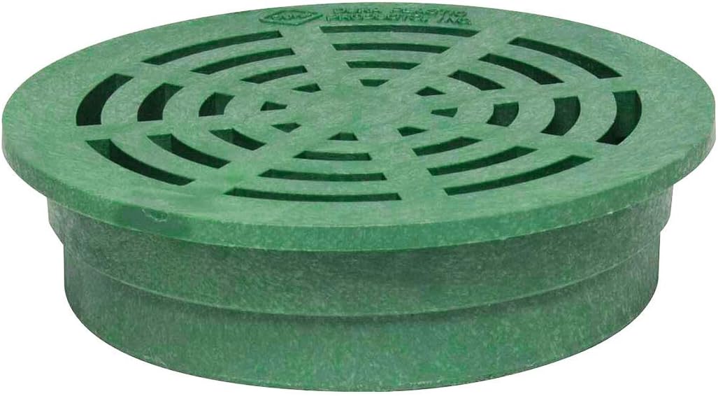 Storm Drain FSD-080-R 8" Round Drain Grate - Green