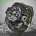 Mens Military Watch Dual Display Waterproof Sports Digital Watch Army Wristwatch Tactical Big Watch for Men