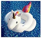 Ilishop Unicorn Inflatable Raft for Kids White