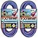 US Wire 99050 50-Foot Cold Weather Lighted Plug Extension Cord (Blue, 2-Pack)