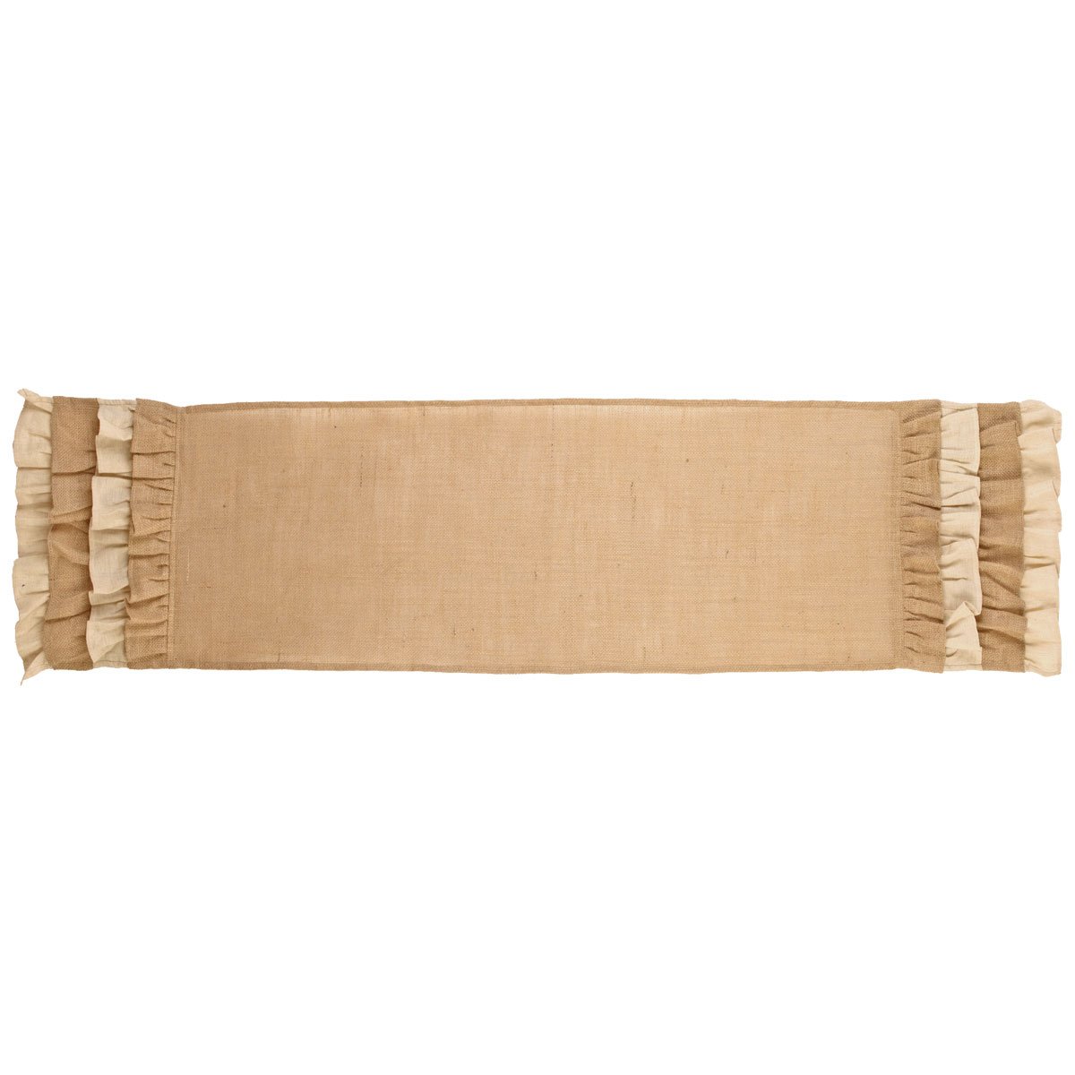 Best white cloth ruffled table runner