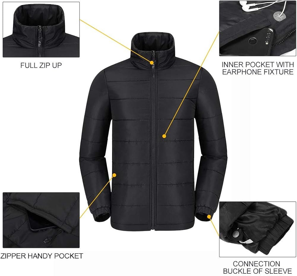 CAMEL CROWN Waterproof Ski Jacket for Men 3 in 1 Winter Jacket Windbreaker Snow Coat Parka for Hiking Snowboard: Clothing