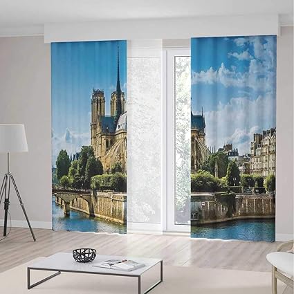 Amazon Com Small Window Blackout Curtains Paris Decor For